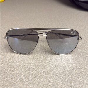 Quay x Desi Silver Sunglasses